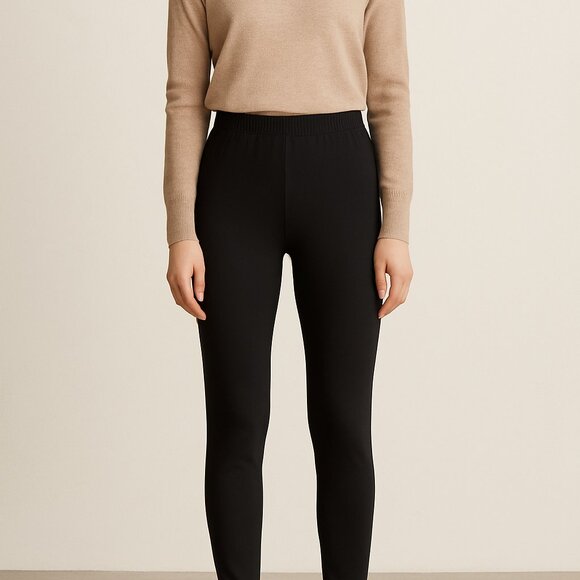 Vince Jet Black Pull-On Slim Pants - Size Small - Picture 1 of 6